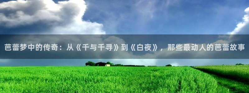 星辰电影在线观看全集免费播放：芭蕾梦中的传奇：从《千与千寻》到《白夜》，那些最动人的芭蕾故事